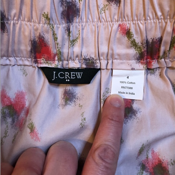 J. Crew Light Pink Floral Mini Skirt - Picture 3 of 3